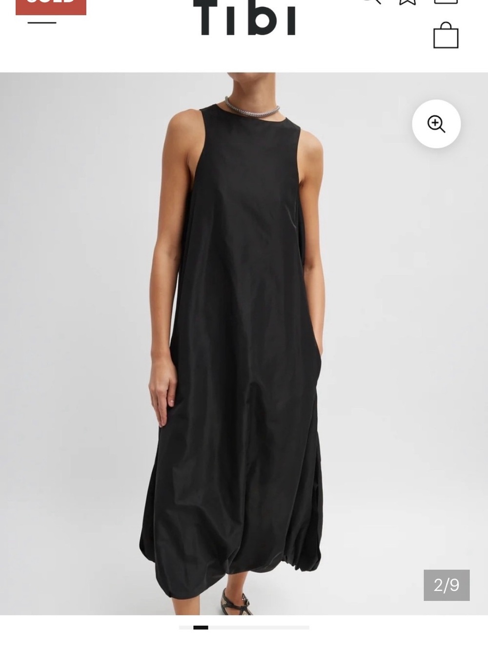 LOOKING FOR Sizes 2, 0, 4, 00 THIS Tibi Black Italian SportyNylon Jalouise Dress